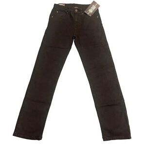 Quad Seven Boys Black Stretch Skinny Straight Denim Jeans 10